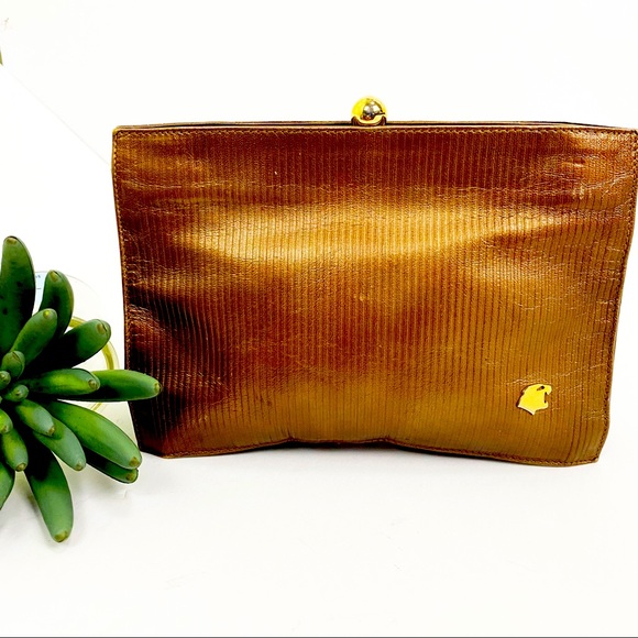Bagheera Handbags - BAGHEERA | Vintage Bronze Clutch